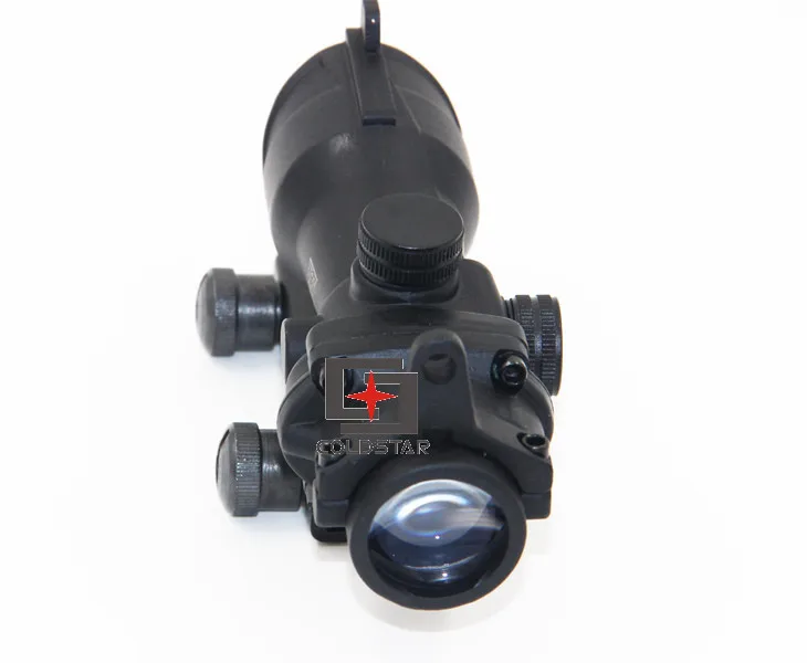 Тактический прицел aim Red Dot Железный Оптический Прицел ACOG 4x32 оптический прицел красный/зеленый сетка с креплением для длинного снайпера