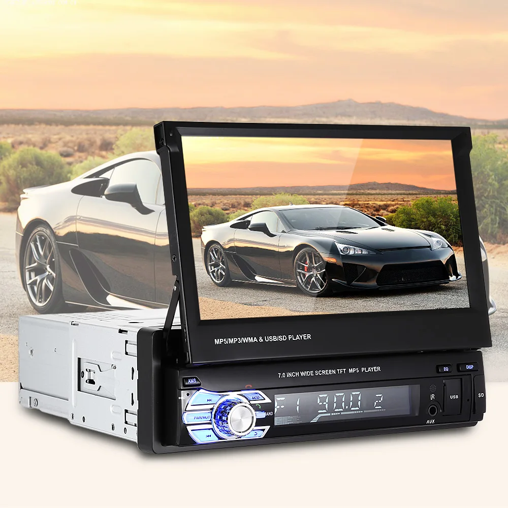 Универсальный 7 0 дюймов 9601 автомобильный DVD мультимедийный плеер MP5 TFT LCD экран