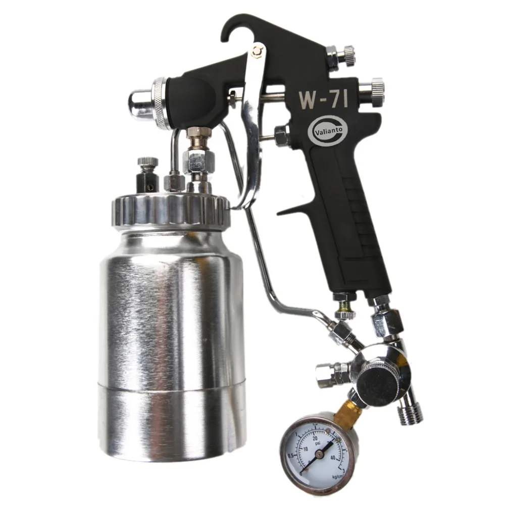 Профессиональный пистолет распылитель с барометром Краскораспылитель