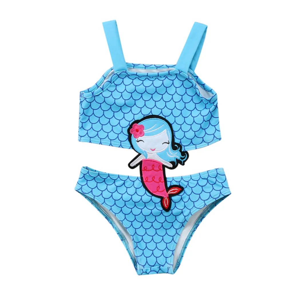 SAGACE комплект бикини для маленьких девочек одежда купания синий купальный костюм