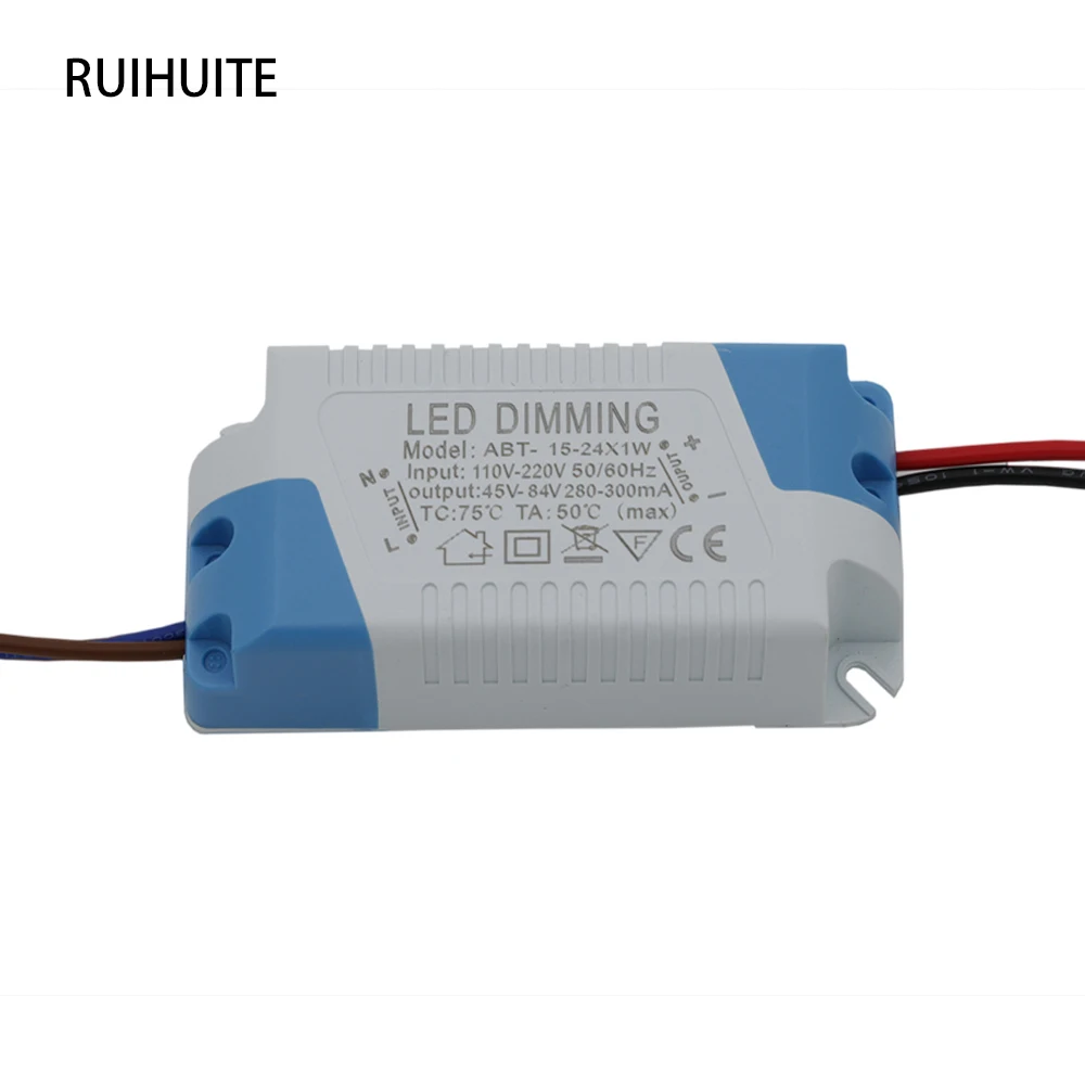 RUIHUITE 5 шт./лот Диммируемый светодиодный драйвер AC110V 220V постоянного тока 45 в 84 300мА