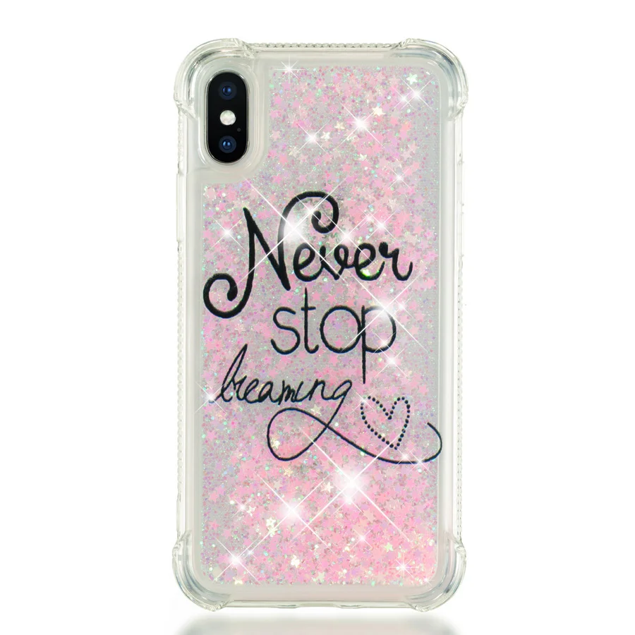 Dreamcatcher IQD для iPhone X, 8, 7, 6 S, 6, 5, 5S, SE чехол с плавающей вспышкой, звездой, зыбучим песком, прозрачный ТПУ чехол для Apple iPhone 8, 7, 6 S, 6 Plus - Цвет: Dreamcatcher