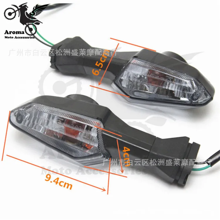Желто серые прозрачные линзы для мотоциклов Kawasaki ninja 300 Z1000|flasher turn signal|flasher lightflasher