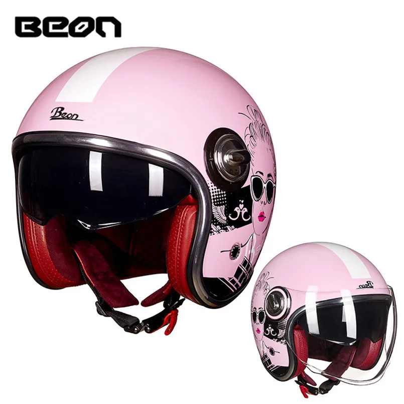 BEON мотоциклетный шлем скутер с открытым лицом Casco Capacete мото каск шлемы для руля