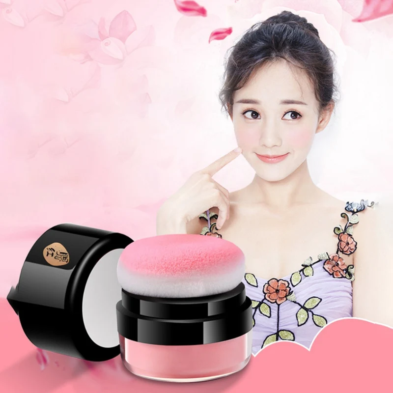 Женская румяна пудра для девочек чистый минерал лица щек мягкие натуральные