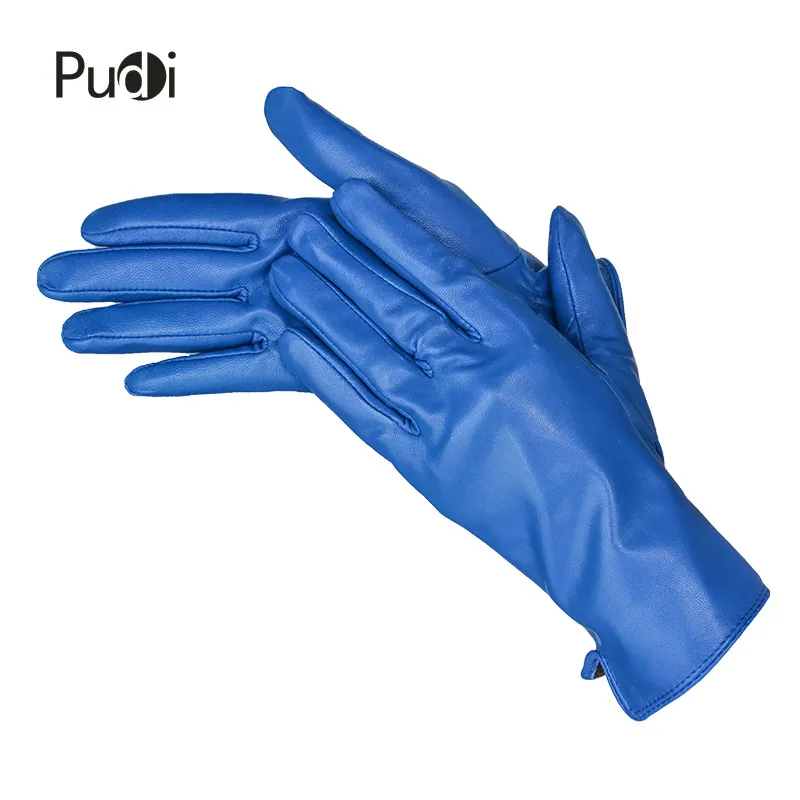 Женские перчатки из натуральной кожи Pudi GL848 зима 2018 новые Модные Стильные черные
