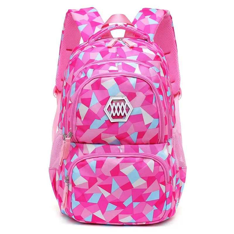 rose red small Горячая новинка детские школьные сумки для подростков мальчиков и девочек большой вместительный школьный рюкзак Водонепроницаемый ранец Детская сумка для книг mochila - Цвет: rose red small