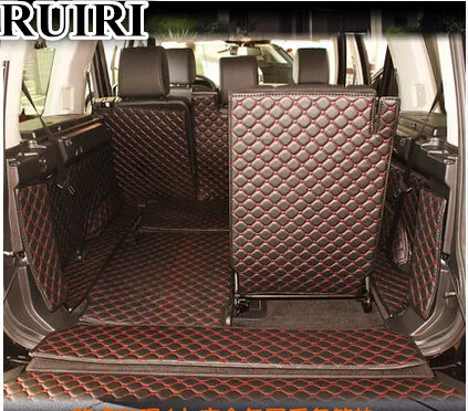 

High quality! Full set car trunk mats for Land Rover Discovery 4 2016-2010 7 seats waterproof cargo liner mats boot carpets