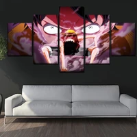 home decor one set framework or unframed painting canvas print 5 panel monkey luffy poster modern wall art decor anime one piece