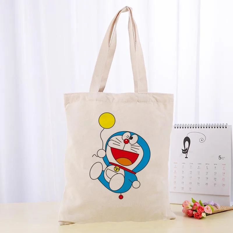 Высококачественная Холщовая Сумка тоут Doraemon модная прочная Женская