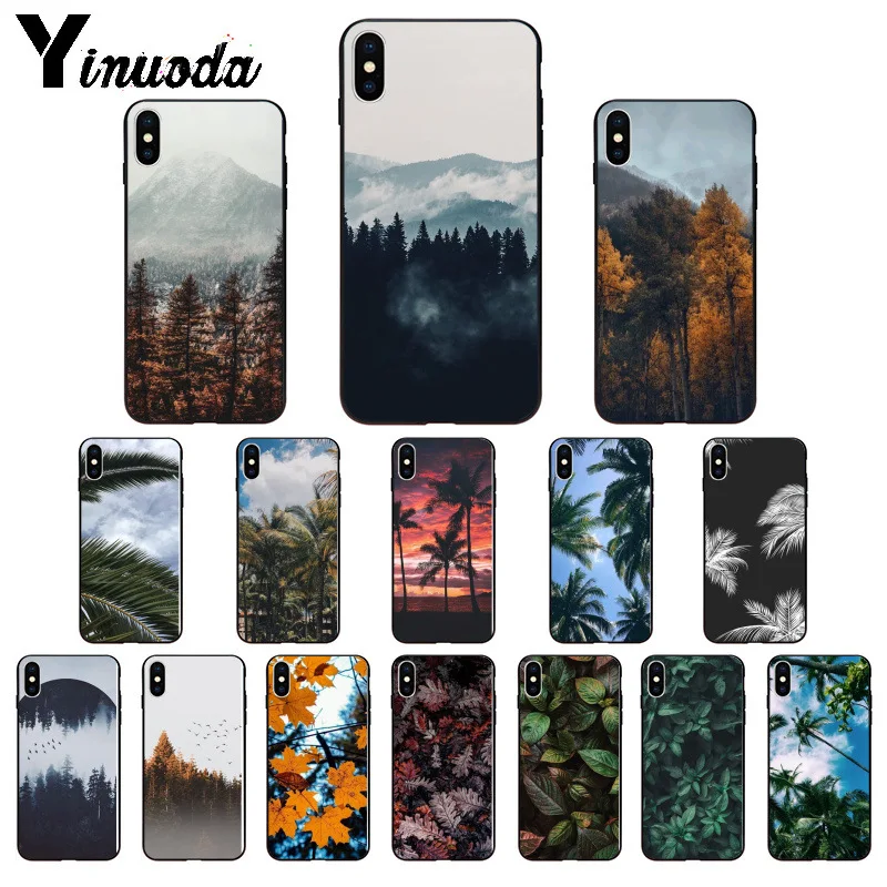 Yinuoda чехол для телефона из мягкого силикона и ТПУ с изображением пальмовых