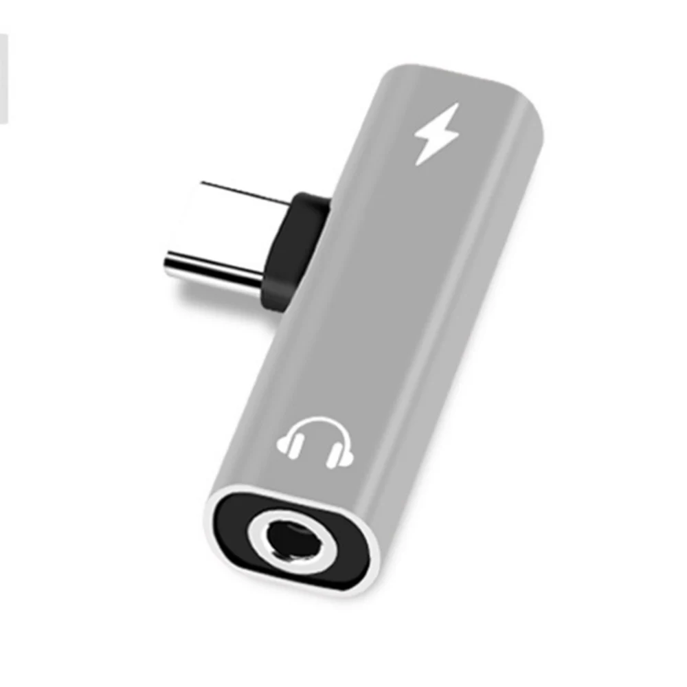 2 в 1 Тип C до 3 5 мм разъем для наушников зарядный конвертер USB Type аудио адаптер