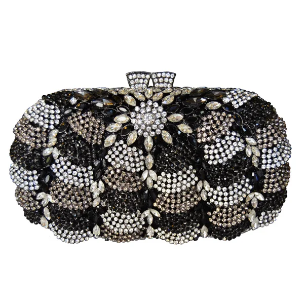 B color evening bags Дизайн клатч, вечерняя сумочка фирменная дизайнерская дамская сумочка вечер красные стразы с украшением в виде кристаллов сумки-клатчи для вечеринок SC166 - Цвет: B color evening bags
