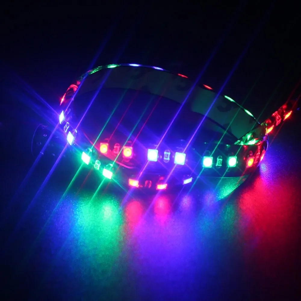 50PCS 30CM 32 LED 3528 1210 Car Flexible Strip Lamps Lights Blue Green Red White Yellow Pink RGB Color Decorate DRL Lamp | Автомобили и