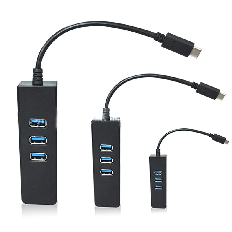 Effelon USB 3.1 Тип-C концентратора 3 Порты и разъёмы с RJ45 LAN Adapter Тип c 3.0 OTG сети Ethernet