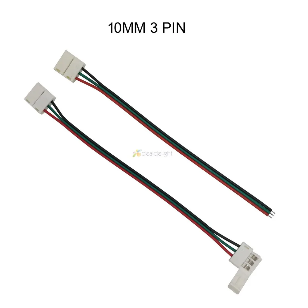 10 шт. 2pin 3pin 4pin 5pin 6pin Бесконтактный светодиодный коннектор адаптер 1 зажим или 2