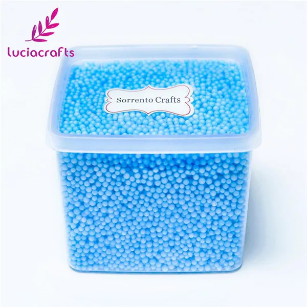 C3 Light blue Lucia crafts 1 кор./лот(около 15000 шт.) 2-4 мм Мини пенопластовые шарики для свадьбы/вечерние для художественного оформления ногтей, ручная работа аксессуары Z0201 - Цвет: C3 Light blue