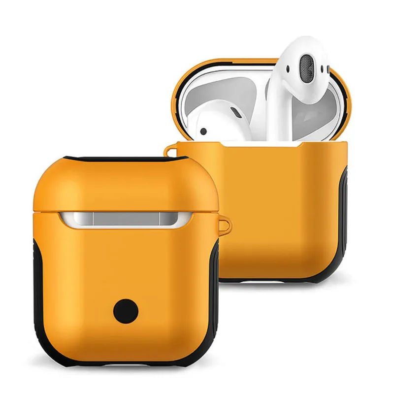 Чехол для наушников Apple AirPods чехол настоящих беспроводных Bluetooth Air Pods защитный AirPod