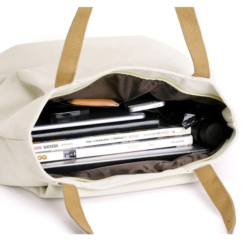 2018 СКИОНЕ Холстинные сумки большой ёмкости Простые большие женские парусиновые