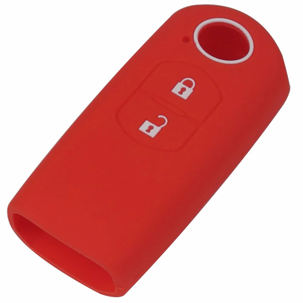 jingyuqin 2 Buttons Remote Smart Key Silicone Cover Case Fob For Mazda / 3/ 5/ 6 CX-3 CX-4 CX-5 CX-7 CX-9 Atenza Axela MX5 | Автомобили и