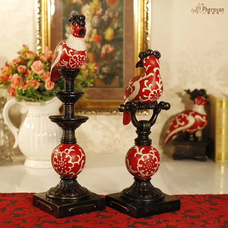 

High-end European decor furnishings and ornaments Home Furnishing resin ornaments Yuanyang water wedding gift