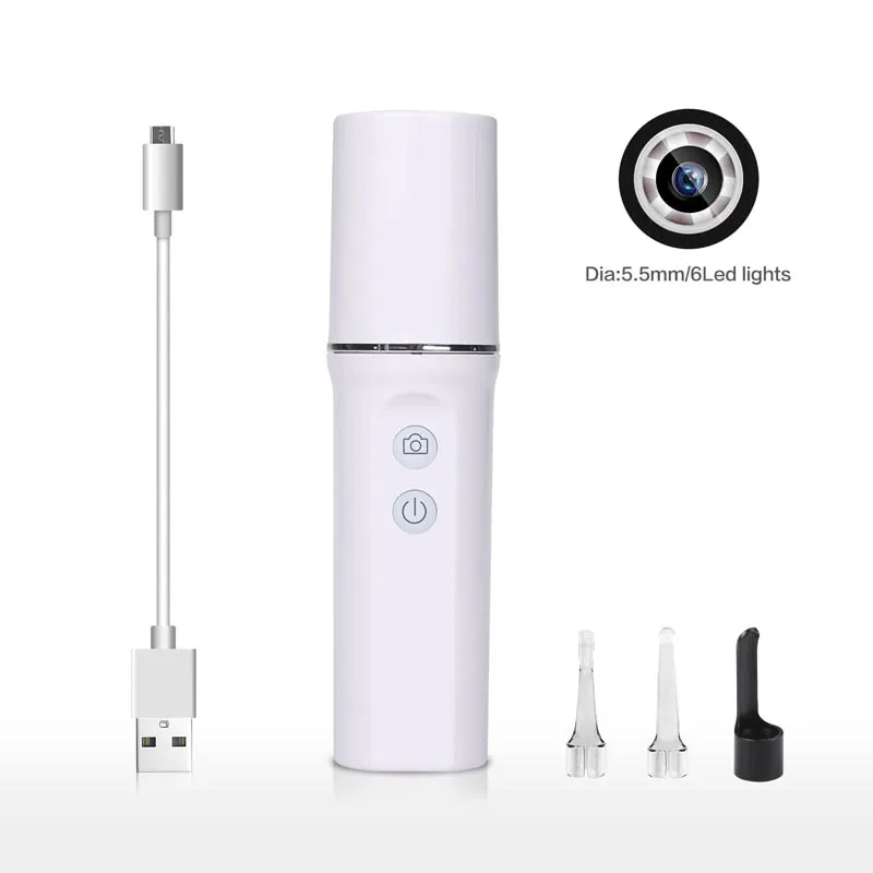 Новинка HD 720P Wifi Ушная ложка отоскоп интегрированный 5,5 мм беспроводные безопасные с медицинской точки зрения Ушная палочка Камера Эндоскоп JLRD - Цвет: 04