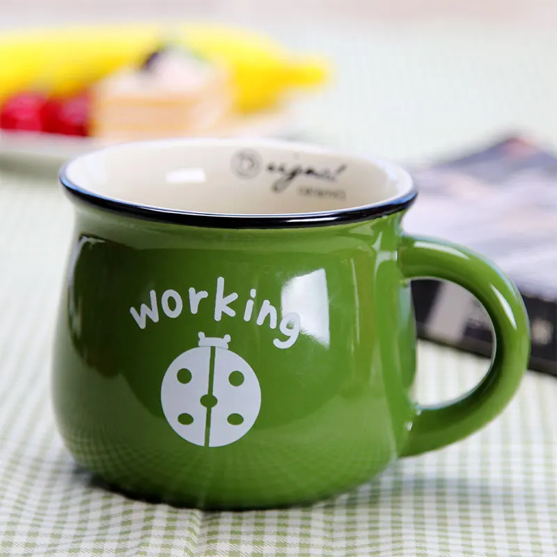 Винтажные маленькие керамические кружки Caneca кружка для молока завтрака