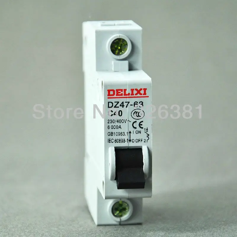 DZ47 63 C40 1P 40A AC230/400V бытовые мини автоматический воздушный выключатель Сделано в