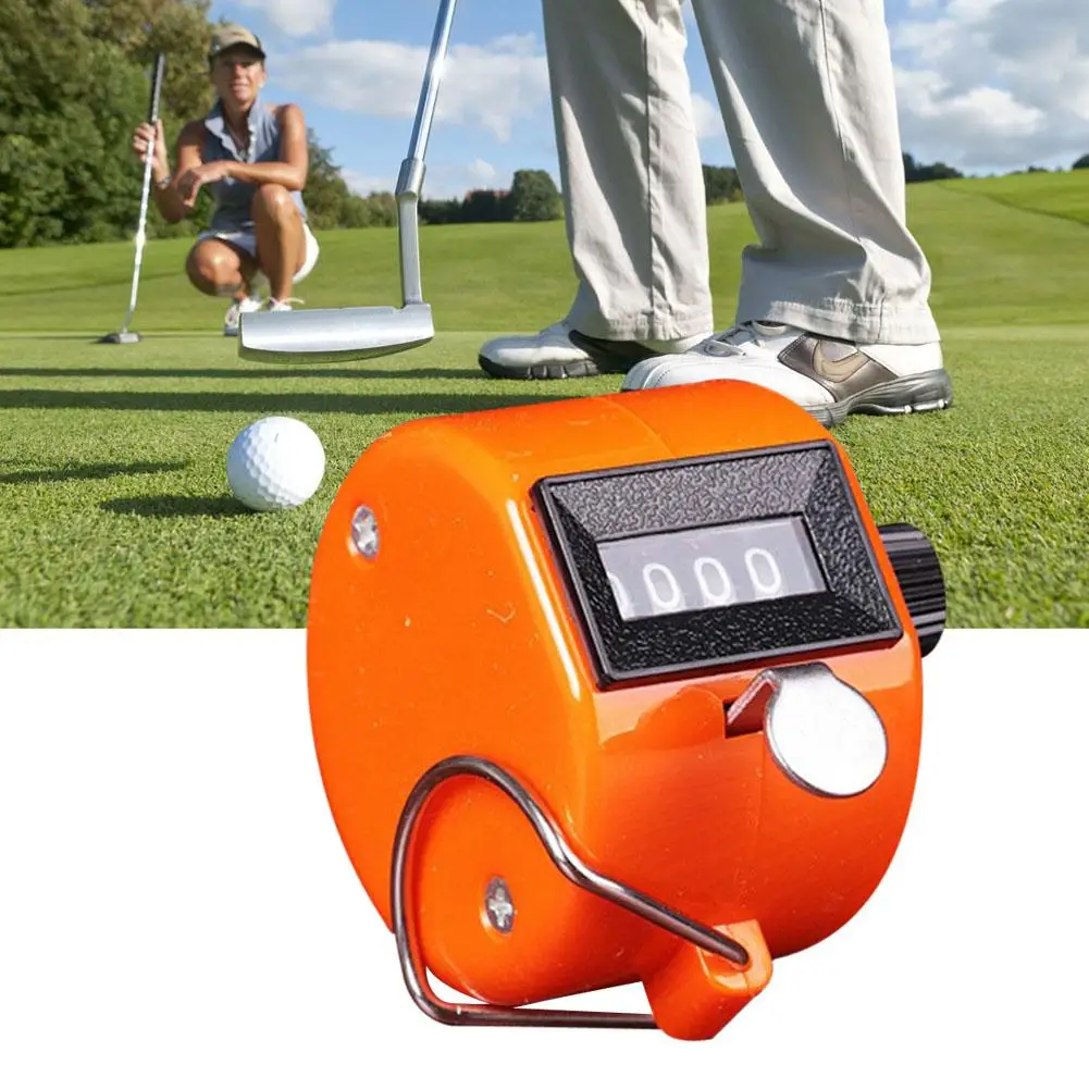 Ручной счетчик счетчика металла 4 значный номер гольфа ручные счетчики нажатие