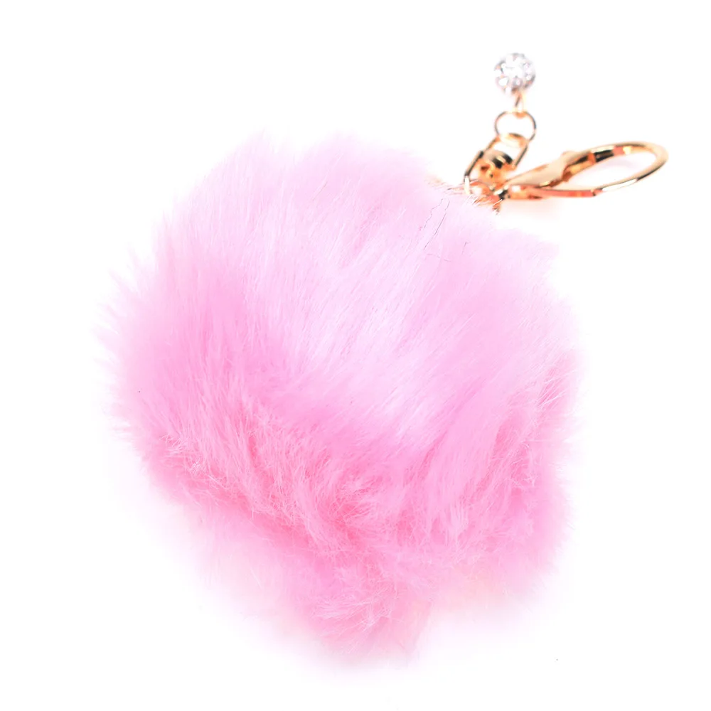 

ISKYBOB 8CM Faux Rabbit Fur Fluffy Pompom Ball Car Bags Pendant Bag Accessories