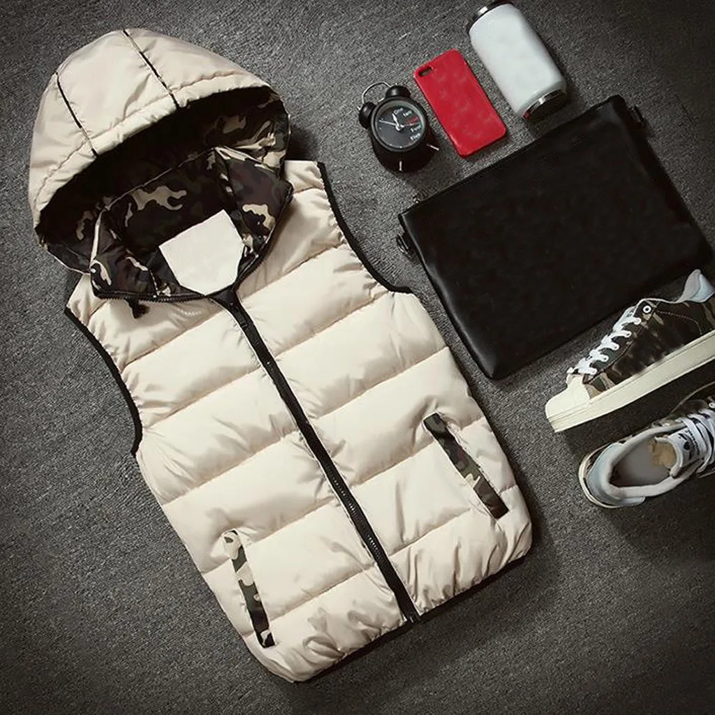 Хит высокое качество Мужское пальто на осень и зиму хлопковый жилет с подкладкой