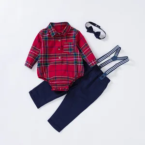 Комбинезон на лямках для мальчиков, 3 шт.комплект