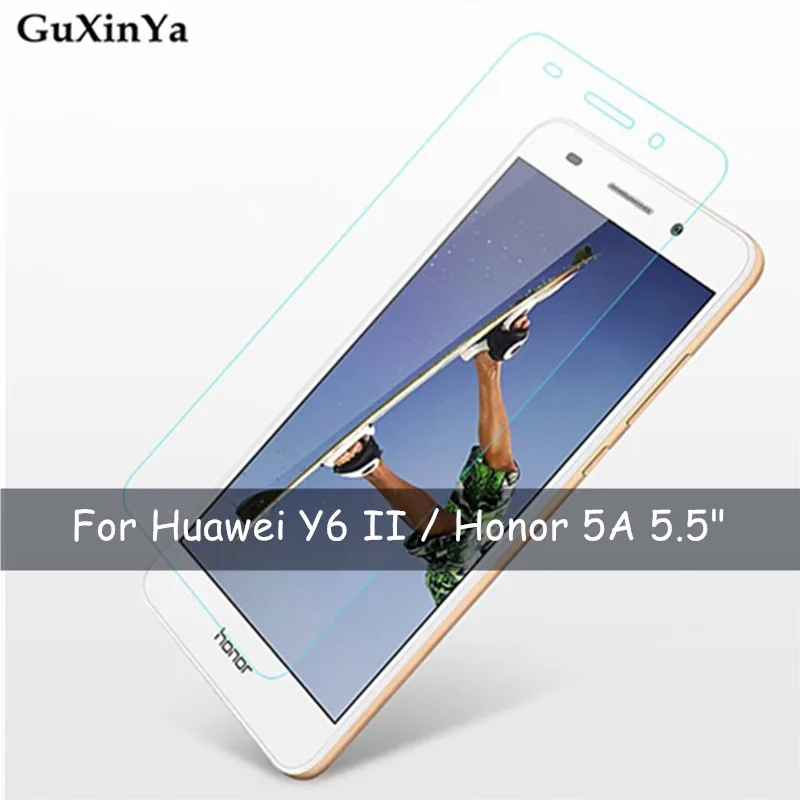 2pcs Tempered Glass Huawei Y6 II Screen Protector Glass For Huawei Y6 II Anti-scratch Glass Huawei Y6II Honor 5A Phone Film 5.5"