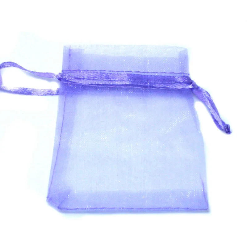 Purple 10 шт., 7x9 см, 9x12 см, сумки из органзы для упаковки ювелирных изделий, сумки для украшения свадебной вечеринки, сумки для подарков - Цвет: Purple