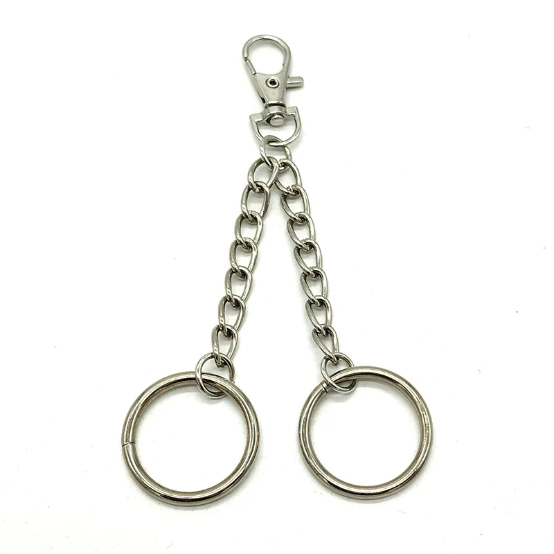 Кошелек в стиле рок цепь с двумя кольцами брюки брелок джинсы брелки хипстер