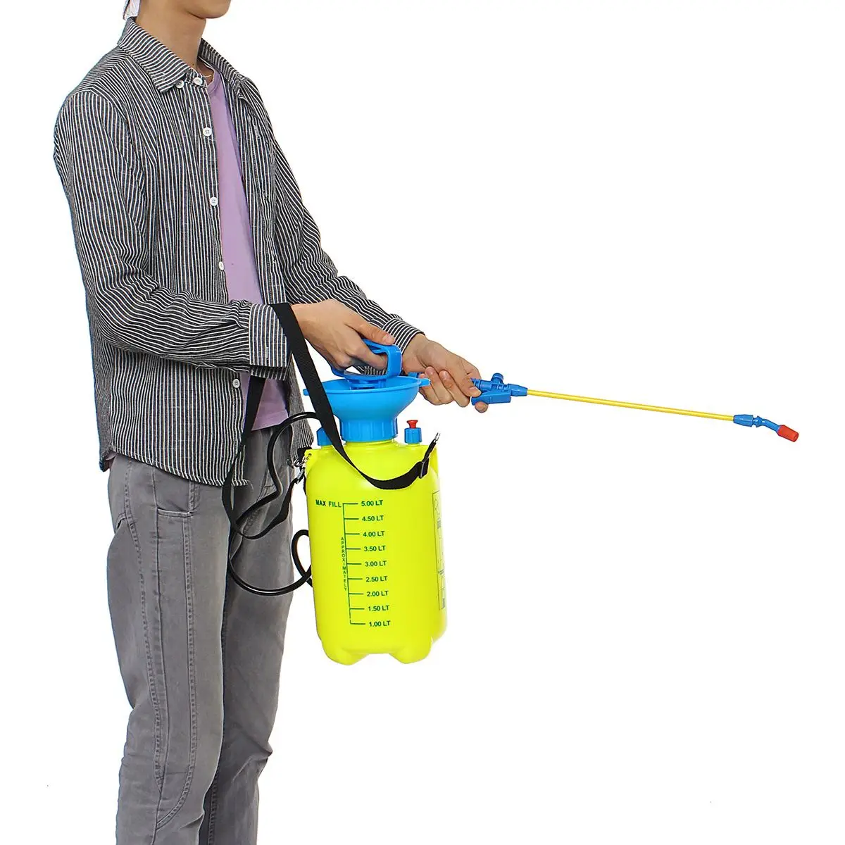 

5/10L Pressure Sprayer Garden Sprayer Compressed Air Spray Handheld Watering Spray Bottle Manual Plant Irrigation shoudler strap