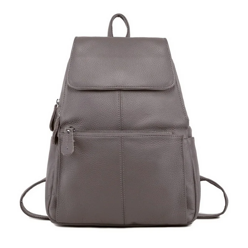 Dark Gray ZENCY, 13 цветов, рюкзак, натуральная коровья кожа, Воловья кожа, Женский верхний слой, коровья кожа, школьные рюкзаки, сумки - Цвет: Dark Gray