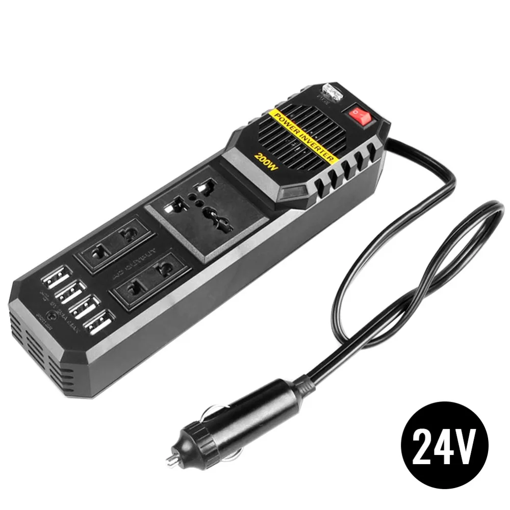 200 W Вт автомобильный прикуриватель инвертор 12 V постоянного тока до 220 вольт Инвертор постоянного тока в переменный преобразователь 4 USB 3.1A Зарядное устройство волна автоадаптер Напряжение трансформатор