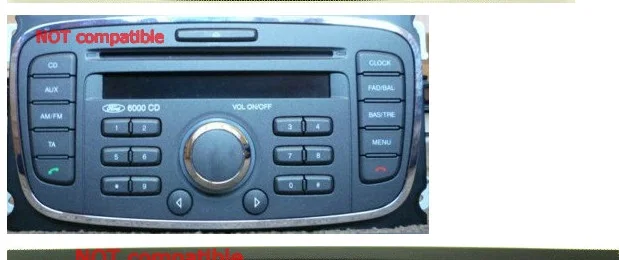 Цифровой CD USB sd-карта AUX Bluetooth changer эмулятор адаптер для нового Ford quadlock Fakra 12 pin 6000CD 6006CDC 5000C