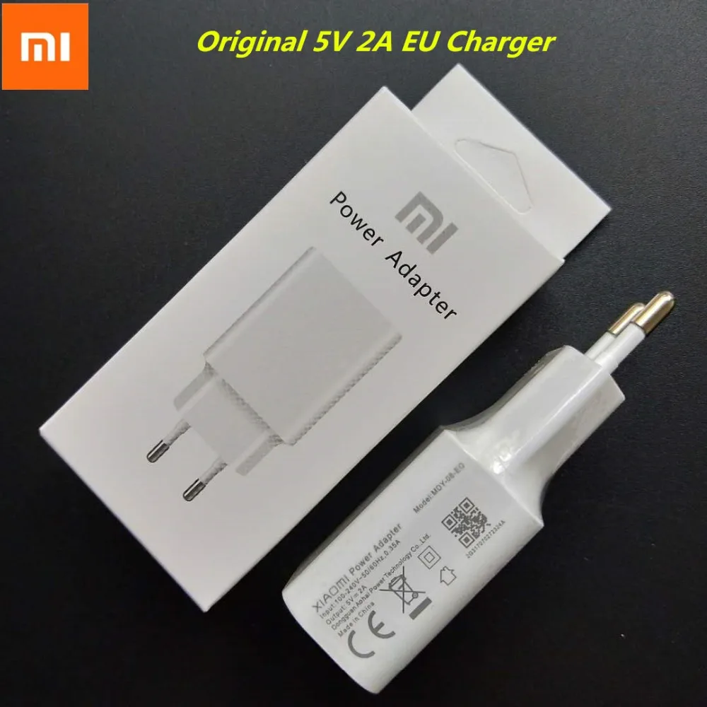 Оригинальное зарядное устройство Xiaomi 5 в 2 а 10 Вт с европейской вилкой адаптер +
