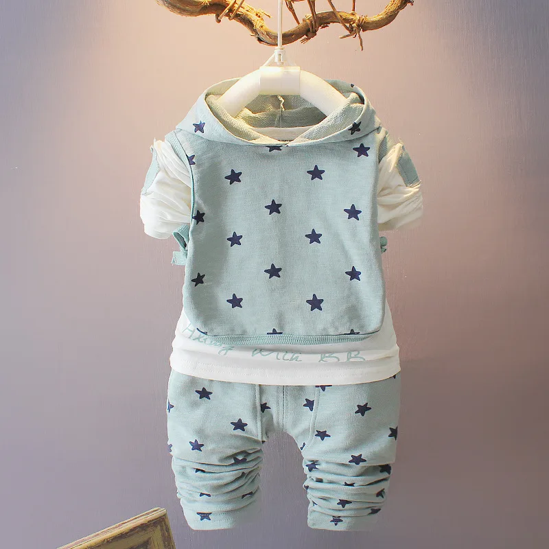 2017 new spring and autumn baby suits boys girls clothing set children's small sets of three free shipping | Детская одежда и