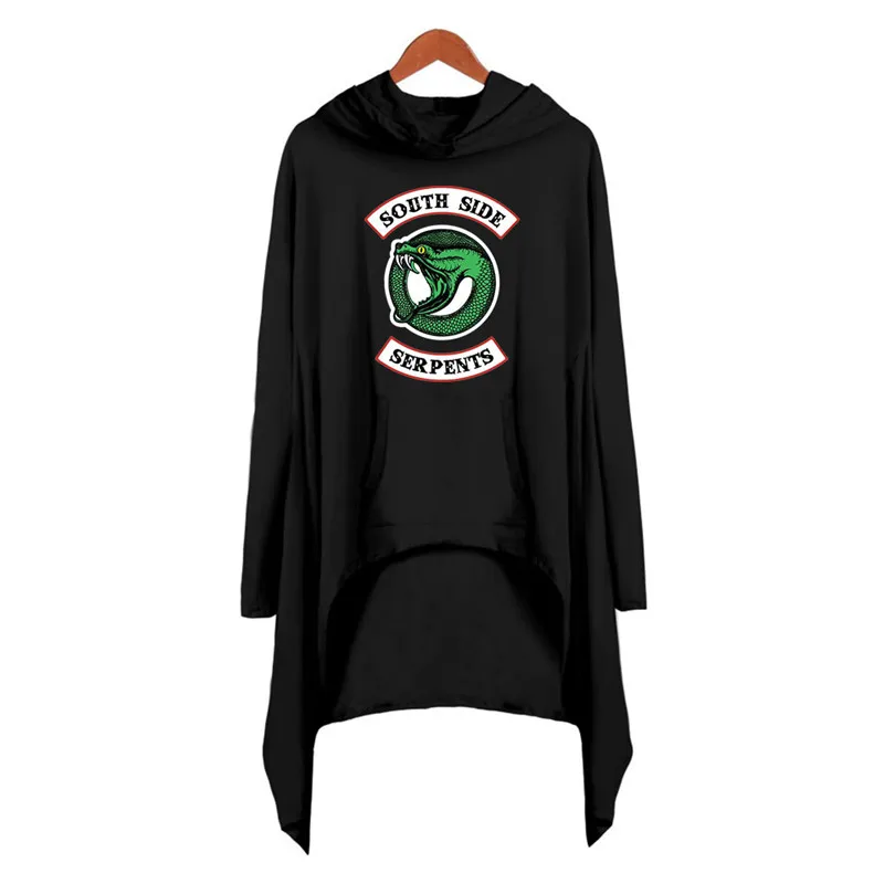 style 2 "South Side serpents" ривердейл толстовки с капюшоном ривердейл Тупоголовым платье с лифом-футболкой ривердейл одежда девушка костюм Косплэй костюм - Цвет: style 2