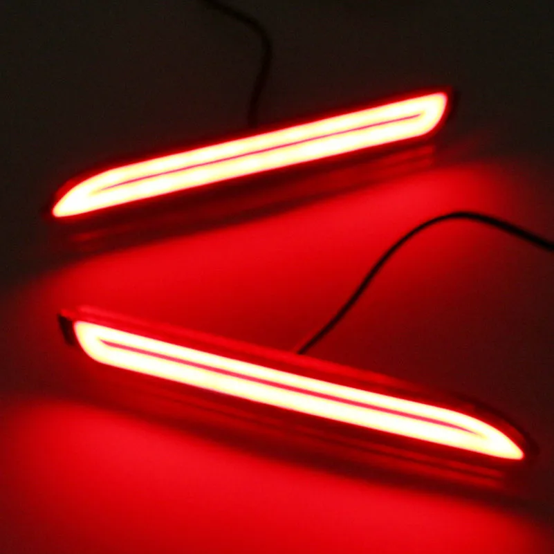 

2PCS For Toyota Alphard 2015 2016 Multi-functions Car Tail Light LED Rear Fog Lamp Bumper Light Auto Brake Light Reflector