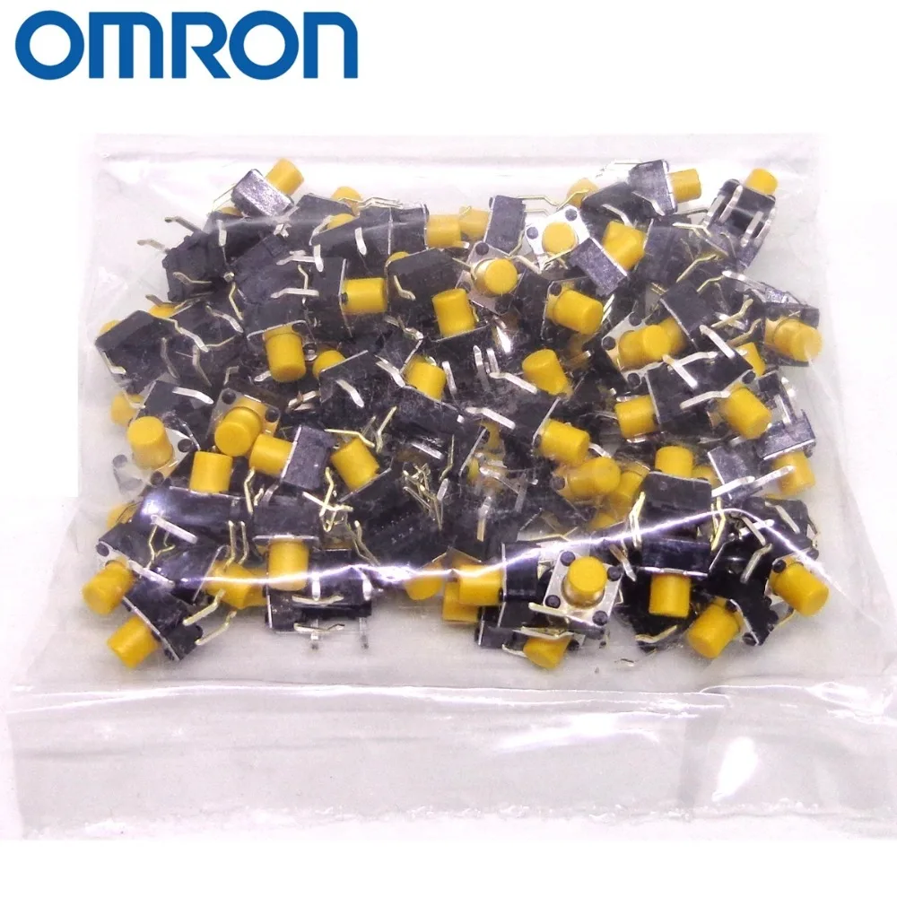 OMRON Тактильные переключатель 100 шт. B3F-1000 B3F-1002 B3F-1005 B3F-1022 B3F-1050 B3F-1062 B3F-1072 абсолютно и