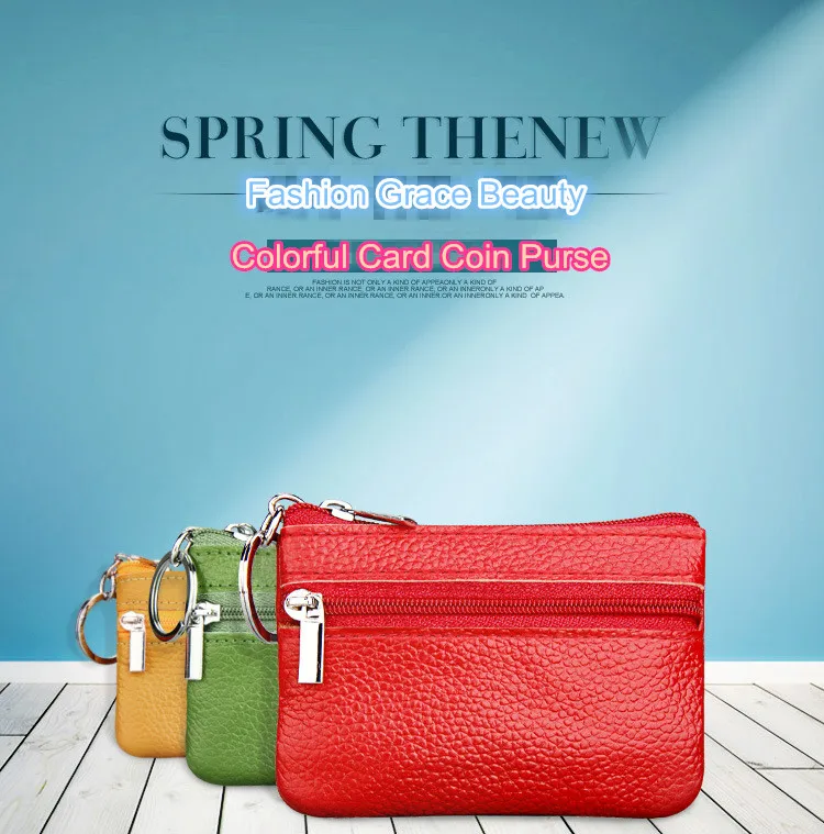 Новинка 2019 Модный женский и мужской кошелек для ключей компактный на молнии с