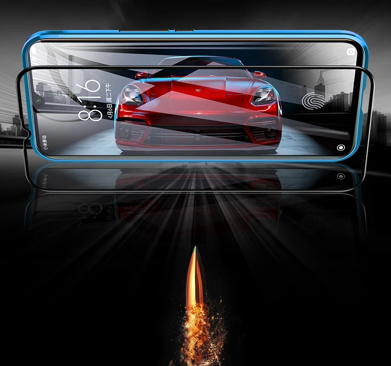 360 Full Magnetic Phone Case For Xiaomi Mi 9 9 SE Double Sided Glass Cover Aluminum Metal Bumper Redmi K20 K20 Pro Note 7 Case