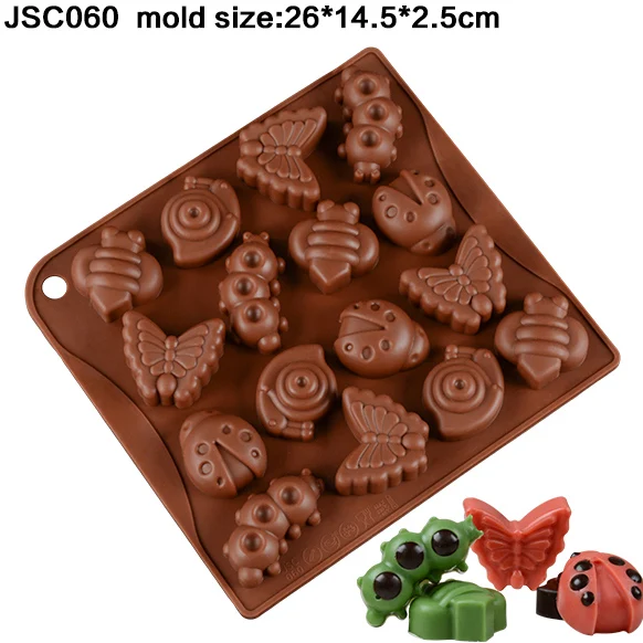 SJ 19 Форма 3D Силиконовые молды цифры животные письмо шоколадные формы для выпечки торта кондитерские инструменты - Цвет: E