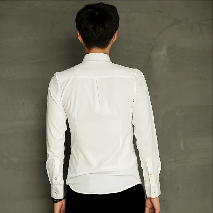 Бесплатная доставка! 2014 газовая вышитая двухслойная рубашка с длинным рукавом