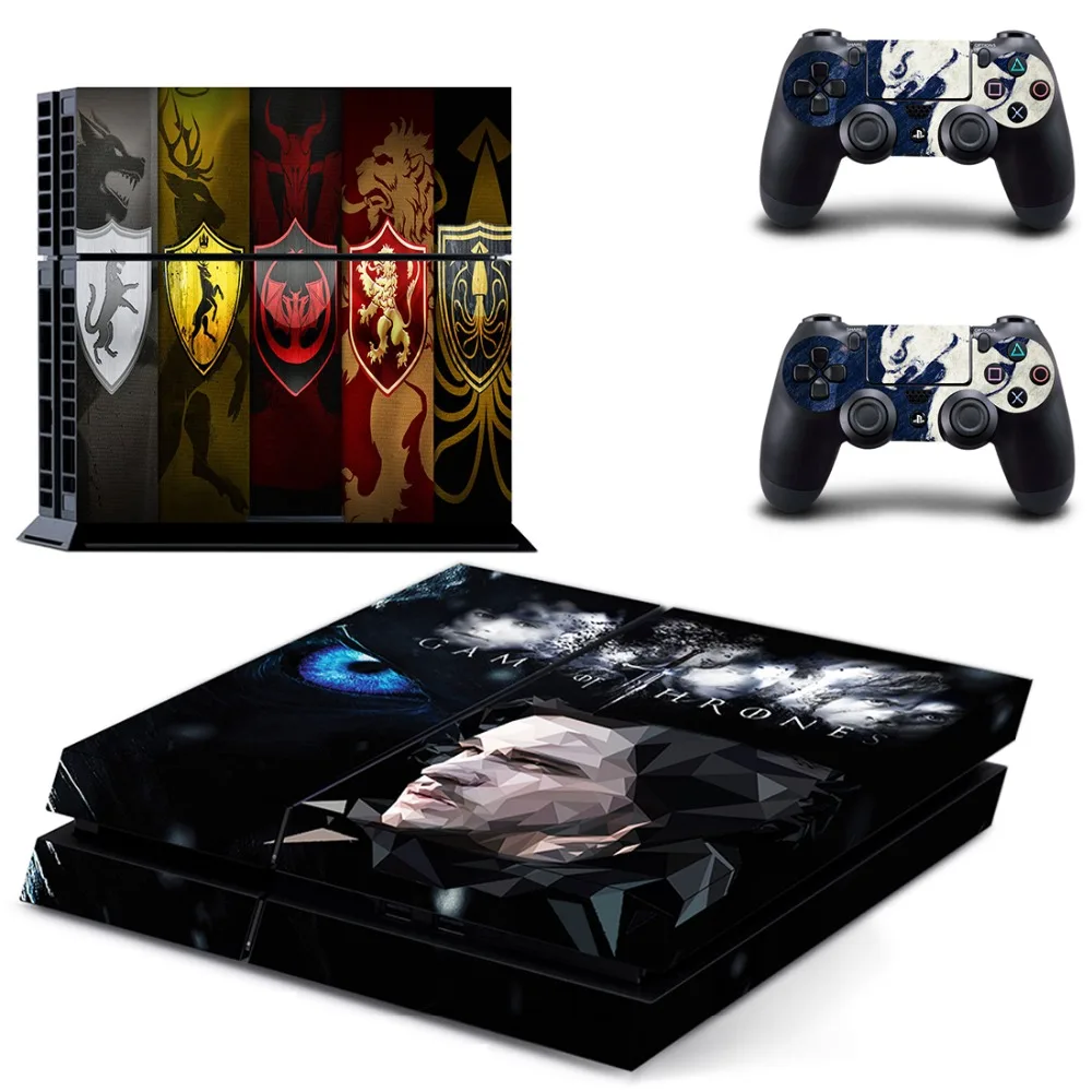 Фильм Игра престолов наклейка для PS4 Стикеры Наклейка виниловая для sony Playstation 4 консоли и 2 контроллеры наклейка для PS4 Стикеры