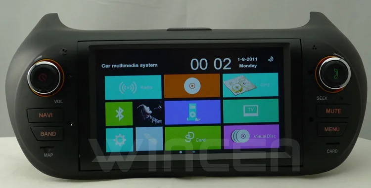 6 2-дюймовый автомобильный DVD GPS плеер для Fiat Fiorino с IPOD BT RDS радио USB SD Функция